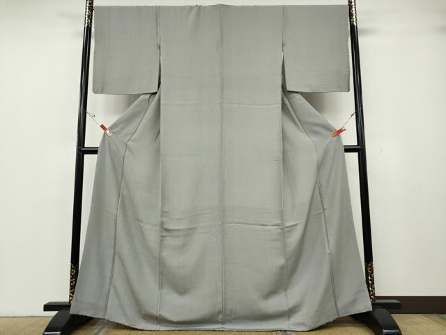 平和屋着物●江戸小紋　万筋　黒色×生成り色　正絹　逸品　CABH2457ut
