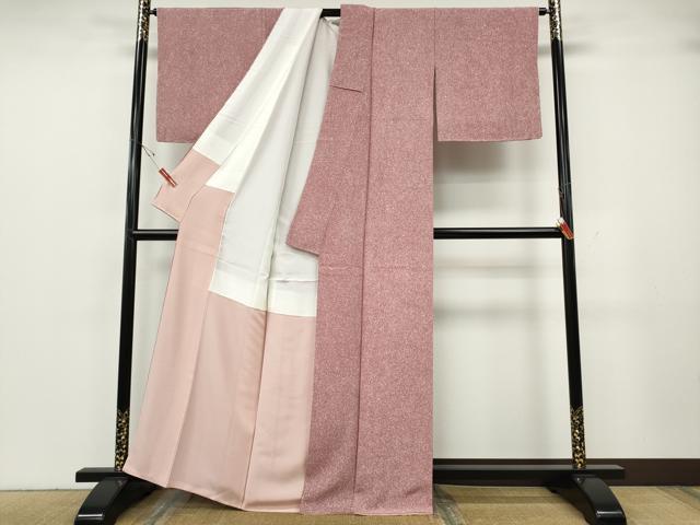 平和屋着物●京友禅作家　山科春宣　小紋　霞文　正絹　逸品　CABH2458ut