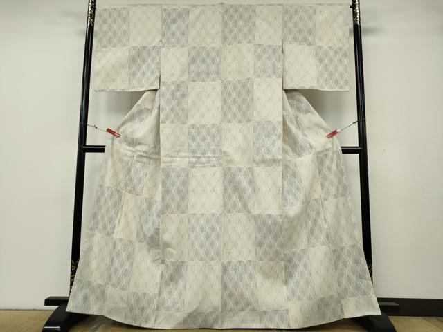 平和屋着物●本場結城紬　重要無形文化財　100亀甲　吉祥文　正絹　逸品　CABH2462ut