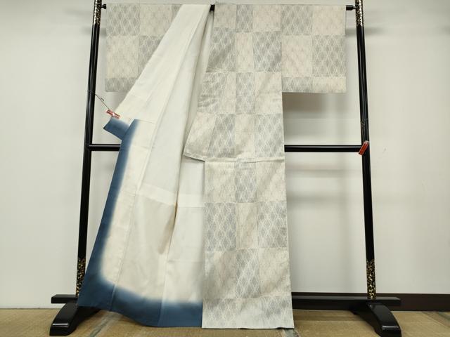 平和屋着物●本場結城紬　重要無形文化財　100亀甲　吉祥文　正絹　逸品　CABH2462ut