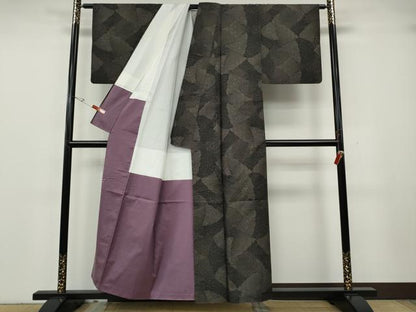 平和屋着物●本場大島紬　9マルキ　吉祥花文　正絹　逸品　CABH2466ut