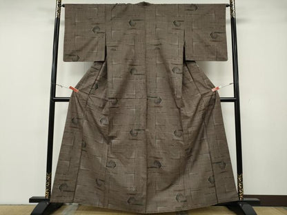 平和屋着物●本場大島紬　7マルキ　吉祥花文　正絹　逸品　CABH2473ut