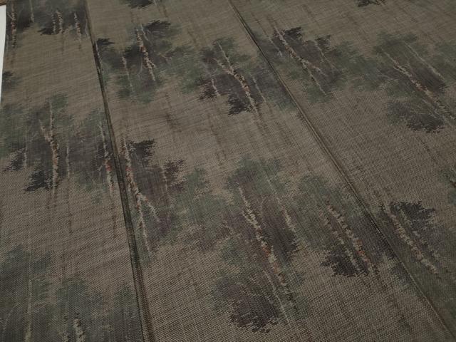平和屋着物●本場大島紬　9マルキ　樹林文　正絹　逸品　CABH2478ut