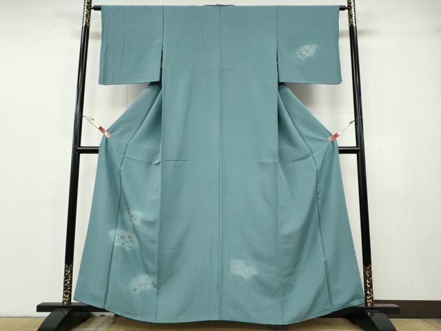 平和屋着物●訪問着　駒刺繍　竹垣流水枝花文　金彩　正絹　逸品　CABH2479ut