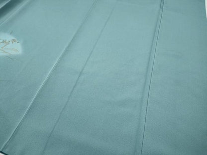 平和屋着物●訪問着　駒刺繍　竹垣流水枝花文　金彩　正絹　逸品　CABH2479ut