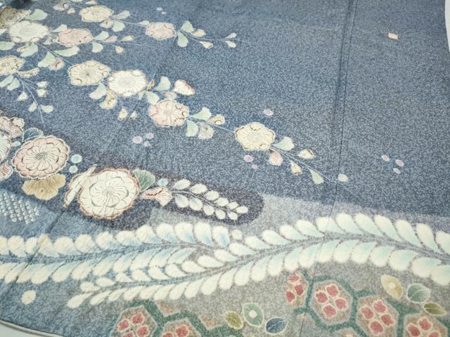 平和屋着物●訪問着　作家物　辻が花　絞り　金通し地　正絹　逸品　CABH2481ut