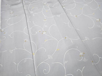 平和屋着物●上質な小紋　花唐草文　正絹　逸品　未使用　CABH2494ut