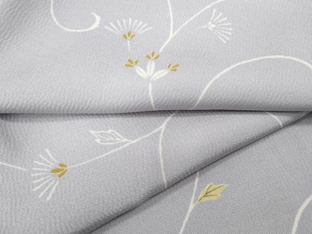 平和屋着物●上質な小紋　花唐草文　正絹　逸品　未使用　CABH2494ut
