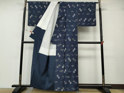 平和屋着物●本場琉球絣　正絹　逸品　CABH2495ut