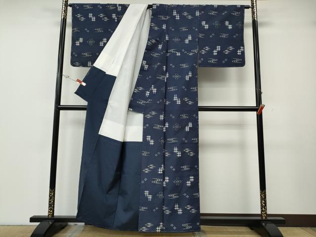 平和屋着物●本場琉球絣　正絹　逸品　CABH2495ut
