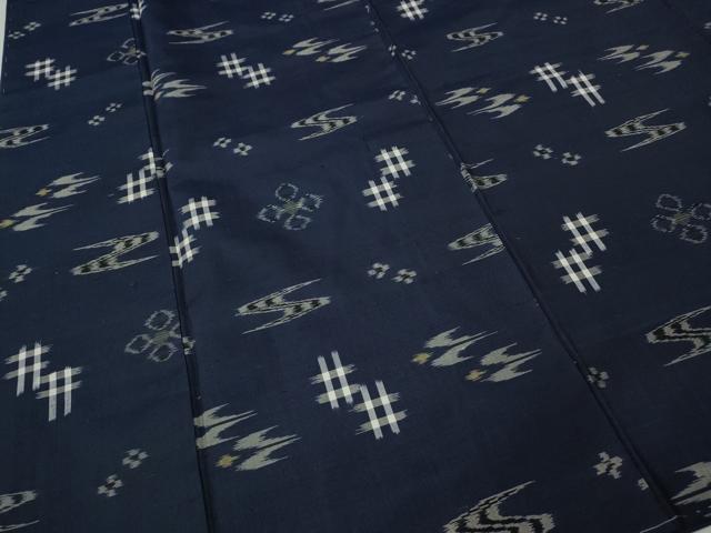 平和屋着物●本場琉球絣　正絹　逸品　CABH2495ut