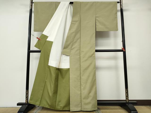 平和屋着物●都喜ヱ門　藤絹織物謹製　本場染大島紬　利休趣　氷割れ文　正絹　逸品　CABH2498ut