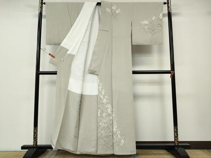 平和屋着物●訪問着　友禅　作家物　草花文　銀座おおぎ屋扱い　正絹　逸品　CABH2499ut