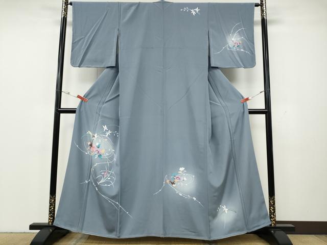 平和屋着物●訪問着　友禅　枝花文　蛍暈し　正絹　逸品　未使用　CABH2501ut