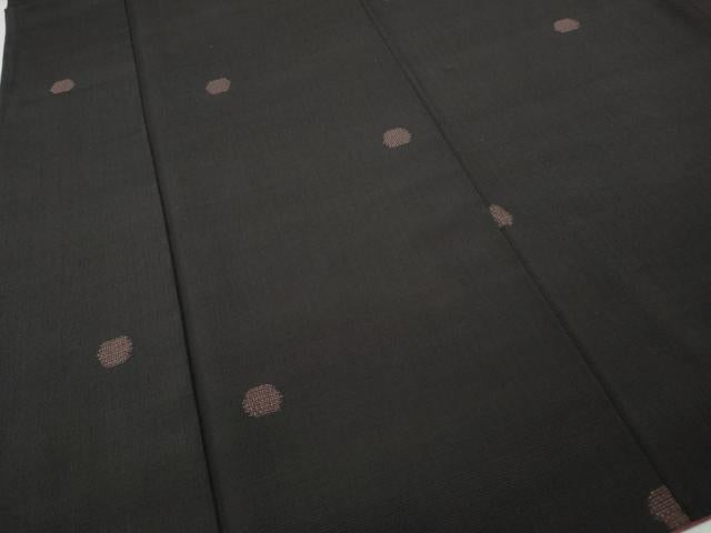 平和屋着物●本塩沢　110亀甲　丸文　飛び亀甲柄　正絹　逸品　CABH2509ut
