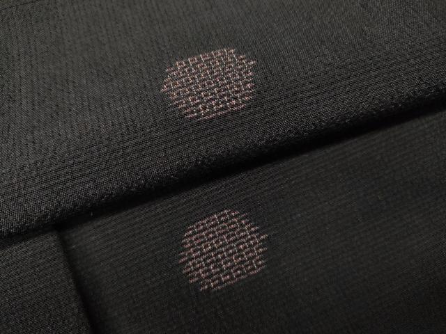 平和屋着物●本塩沢　110亀甲　丸文　飛び亀甲柄　正絹　逸品　CABH2509ut
