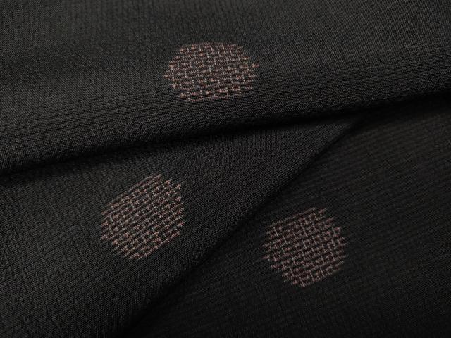 平和屋着物●本塩沢　110亀甲　丸文　飛び亀甲柄　正絹　逸品　CABH2509ut