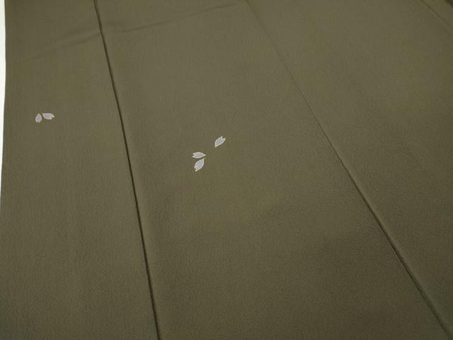 平和屋着物●世界的人形師　辻村寿三郎　ジュサブロー　訪問着　舞桜文　金彩　正絹　逸品　CABH2516ut