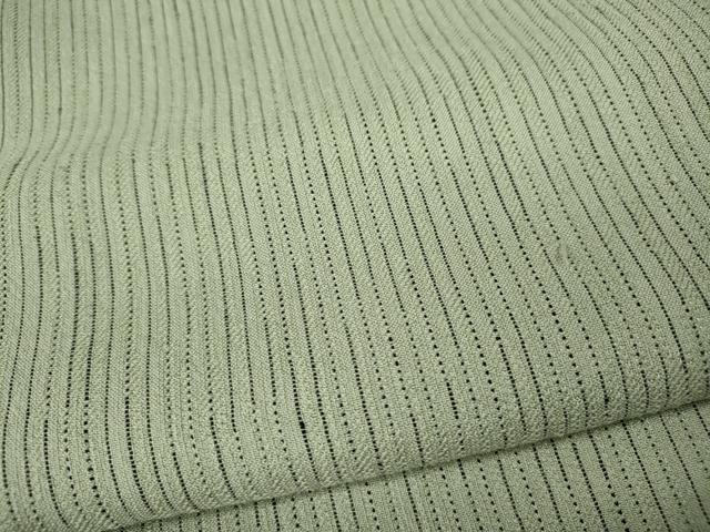 平和屋着物●上質なお召　縞　正絹　逸品　CABH2518ut