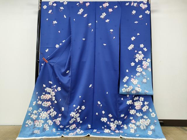 平和屋着物●ファッションブランド hiromichi nakano ヒロミチナカノ 振袖 手描き 刺繍 舞花文 暈し染め 金彩 仮絵羽  未使用 CABH2532ut