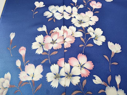 平和屋着物●ファッションブランド hiromichi nakano ヒロミチナカノ 振袖 手描き 刺繍 舞花文 暈し染め 金彩 仮絵羽  未使用 CABH2532ut