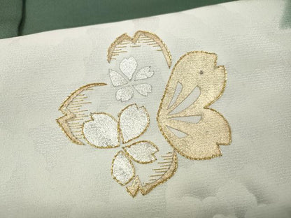 平和屋着物●豪華振袖　刺繍　舞花文　金銀彩　仮絵羽　逸品　未使用　CABH2534ut