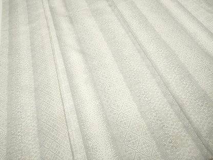 平和屋着物●本場大島紬　白大島　9マルキ　吉祥間道　正絹　逸品　CABH2535ut