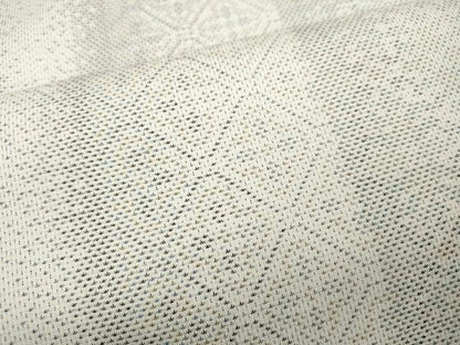 平和屋着物●本場大島紬　白大島　9マルキ　吉祥間道　正絹　逸品　CABH2535ut
