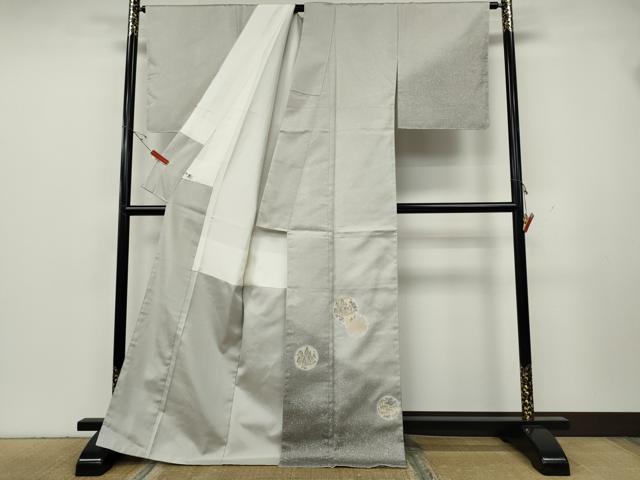 平和屋着物●訪問着　雪輪草木文　金糸　正絹　逸品　未使用　CABH2537ut