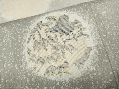 平和屋着物●訪問着　雪輪草木文　金糸　正絹　逸品　未使用　CABH2537ut