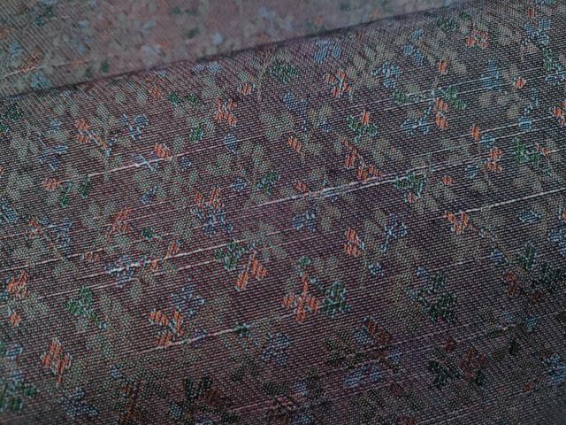 平和屋着物●上質な紬　舞花文　暈し染め　ロング丈　正絹　逸品　未使用　CABH2542ut