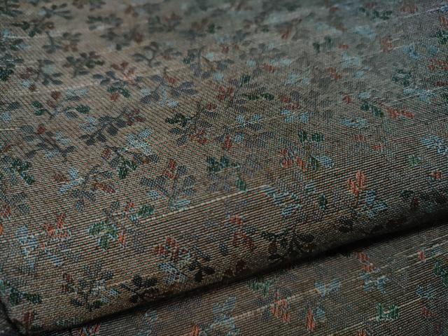 平和屋着物●上質な紬　舞花文　暈し染め　ロング丈　正絹　逸品　未使用　CABH2542ut