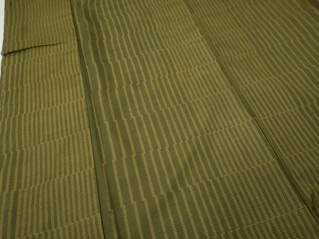 平和屋着物●本場大島紬　9マルキ　変わり縞　やまと誂製　正絹　逸品　CABH2544ut