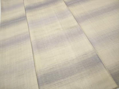 平和屋着物●上質な紬　霞横段文　正絹　逸品　CABH2545ut