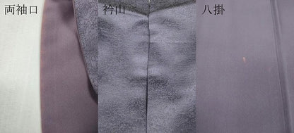 平和屋着物●上質な色無地　草花地紋　紫苑色　金通し地　正絹　逸品　CABH2556ut