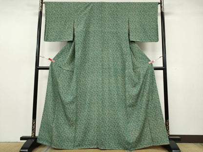 平和屋着物●江戸小紋　菊尽くし　正絹　逸品　CABH2561ut