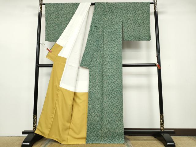 平和屋着物●江戸小紋　菊尽くし　正絹　逸品　CABH2561ut