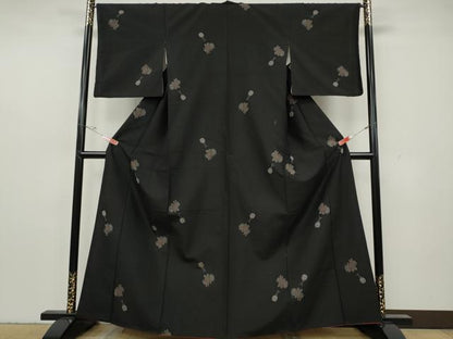 平和屋着物●上質な紬　狛犬　鈴　正絹　逸品　CABH2566ut