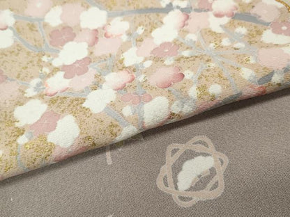平和屋着物●豪華色留袖　駒刺繍　切嵌花鳥文　金彩　正絹　逸品　CABH2569ut