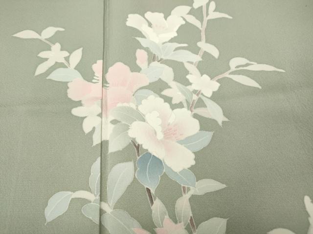 平和屋着物●本加賀友禅作家　南克治　訪問着　枝花文　さが美扱い　正絹　逸品　CABH2570ut