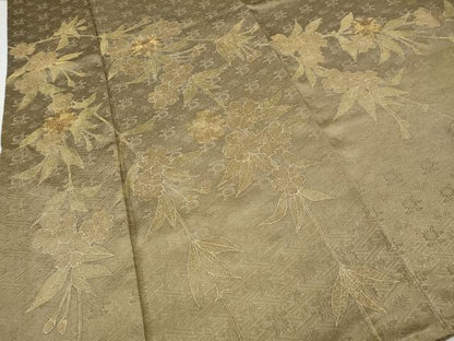 平和屋着物●訪問着　駒刺繍　枝花文　正絹　逸品　CABH2572ut
