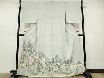 平和屋着物●本加賀友禅作家　宮本則子　色留袖　松梅文　暈し染め　正絹　逸品　CABH2574ut