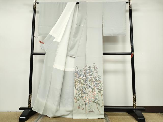 平和屋着物●本加賀友禅作家　宮本則子　色留袖　松梅文　暈し染め　正絹　逸品　CABH2574ut