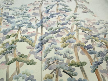 平和屋着物●本加賀友禅作家　宮本則子　色留袖　松梅文　暈し染め　正絹　逸品　CABH2574ut