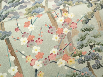 平和屋着物●本加賀友禅作家　宮本則子　色留袖　松梅文　暈し染め　正絹　逸品　CABH2574ut