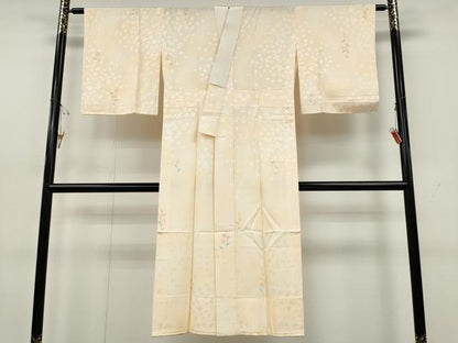 平和屋着物●長襦袢　無双仕立て　舞花文　暈し染め　正絹　逸品　CABH2577ut