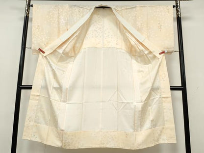 平和屋着物●長襦袢　無双仕立て　舞花文　暈し染め　正絹　逸品　CABH2577ut