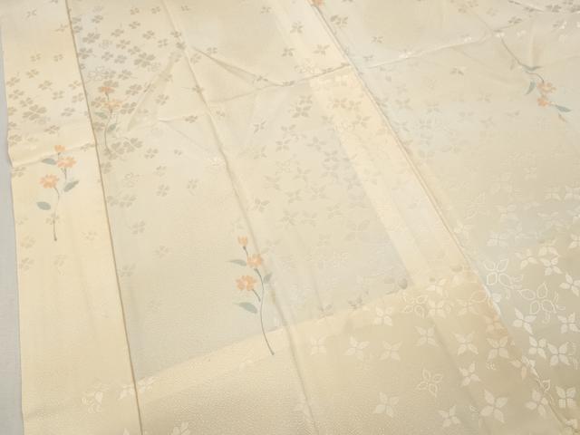 平和屋着物●長襦袢　無双仕立て　舞花文　暈し染め　正絹　逸品　CABH2577ut