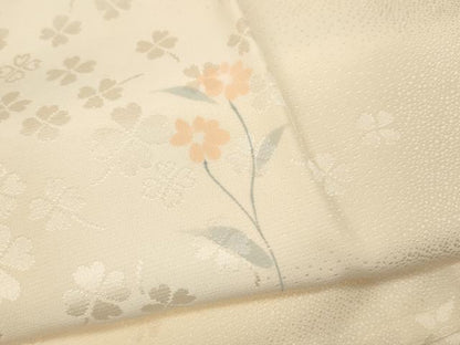 平和屋着物●長襦袢　無双仕立て　舞花文　暈し染め　正絹　逸品　CABH2577ut