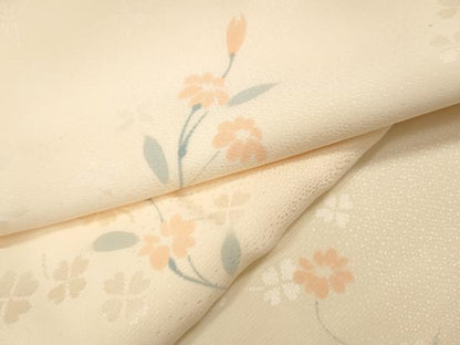 平和屋着物●長襦袢　無双仕立て　舞花文　暈し染め　正絹　逸品　CABH2577ut